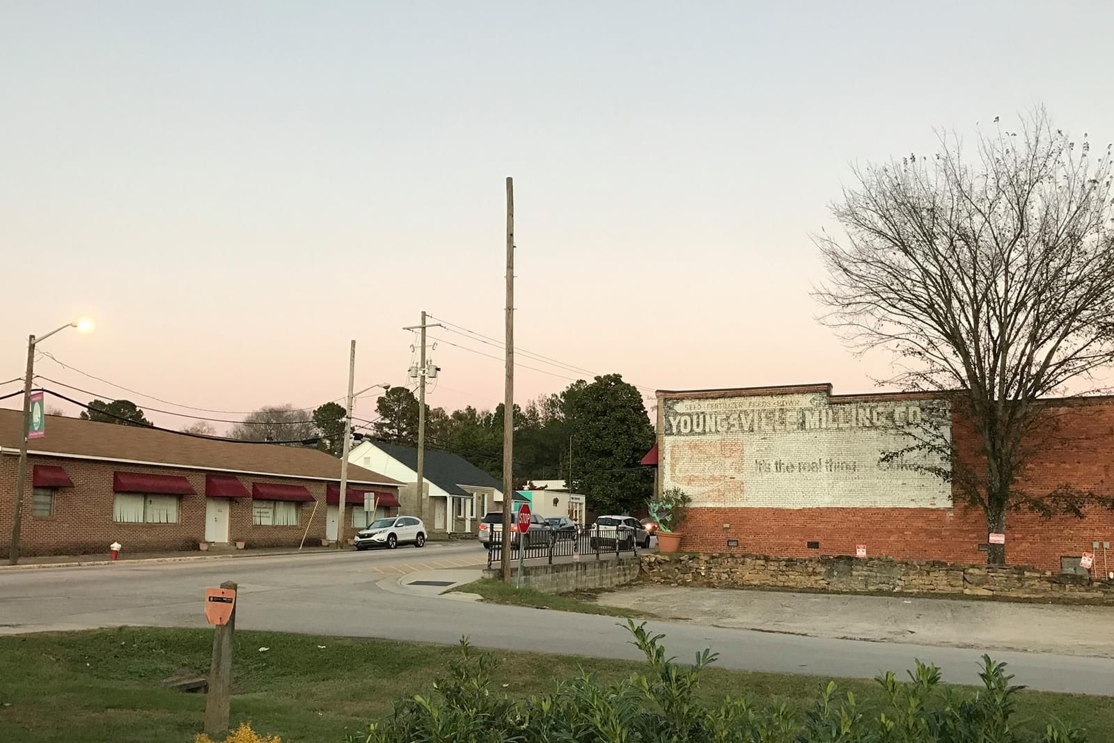 Homes in Youngsville, North Carolina at dusk